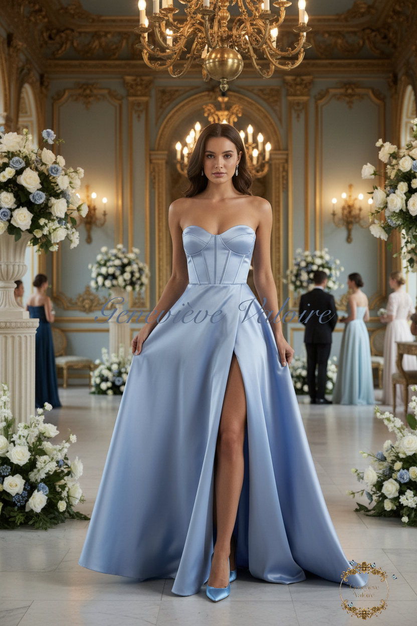 Robe, petite princesse bleue