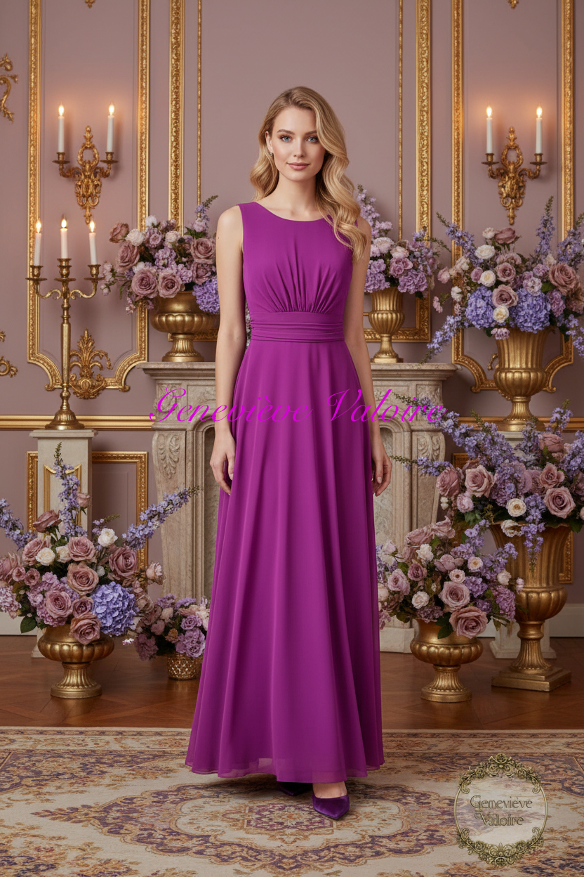 Vestido purpura falta parte atrás