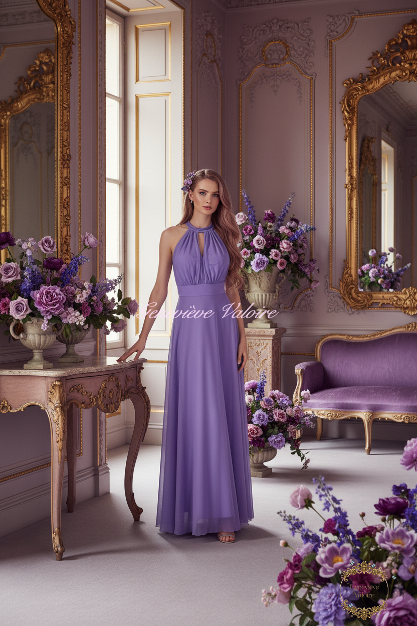 Vestido Reiné Mauvaine