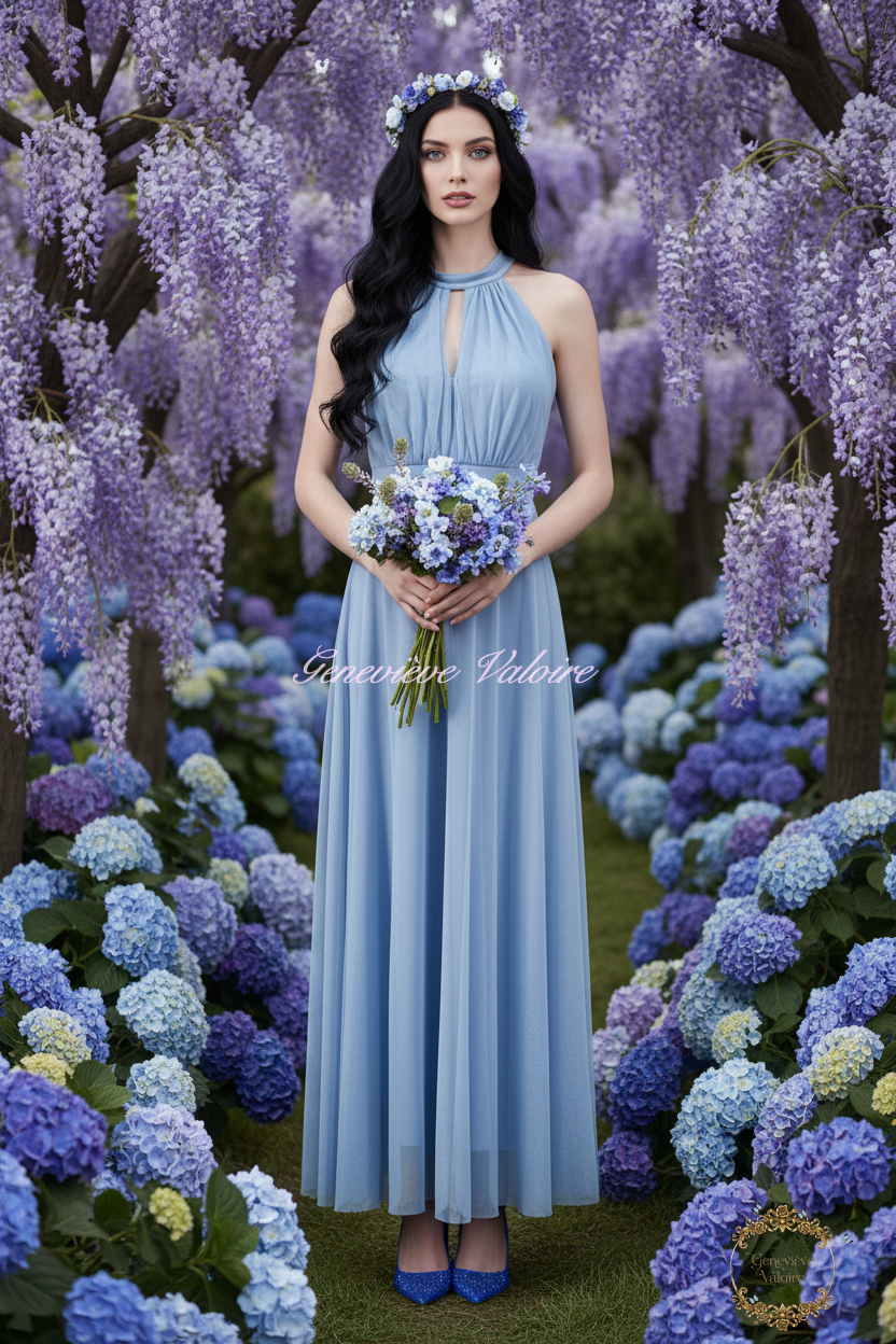 Vestido Hortensia Blue