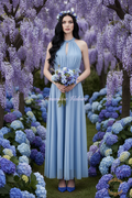 Vestido Hortensia Blue