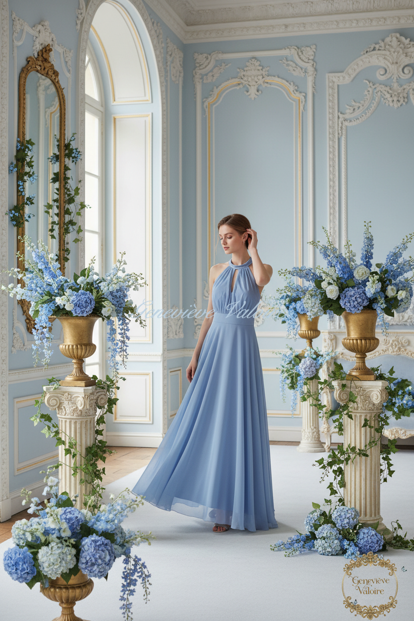 Vestido Hortensia Blue