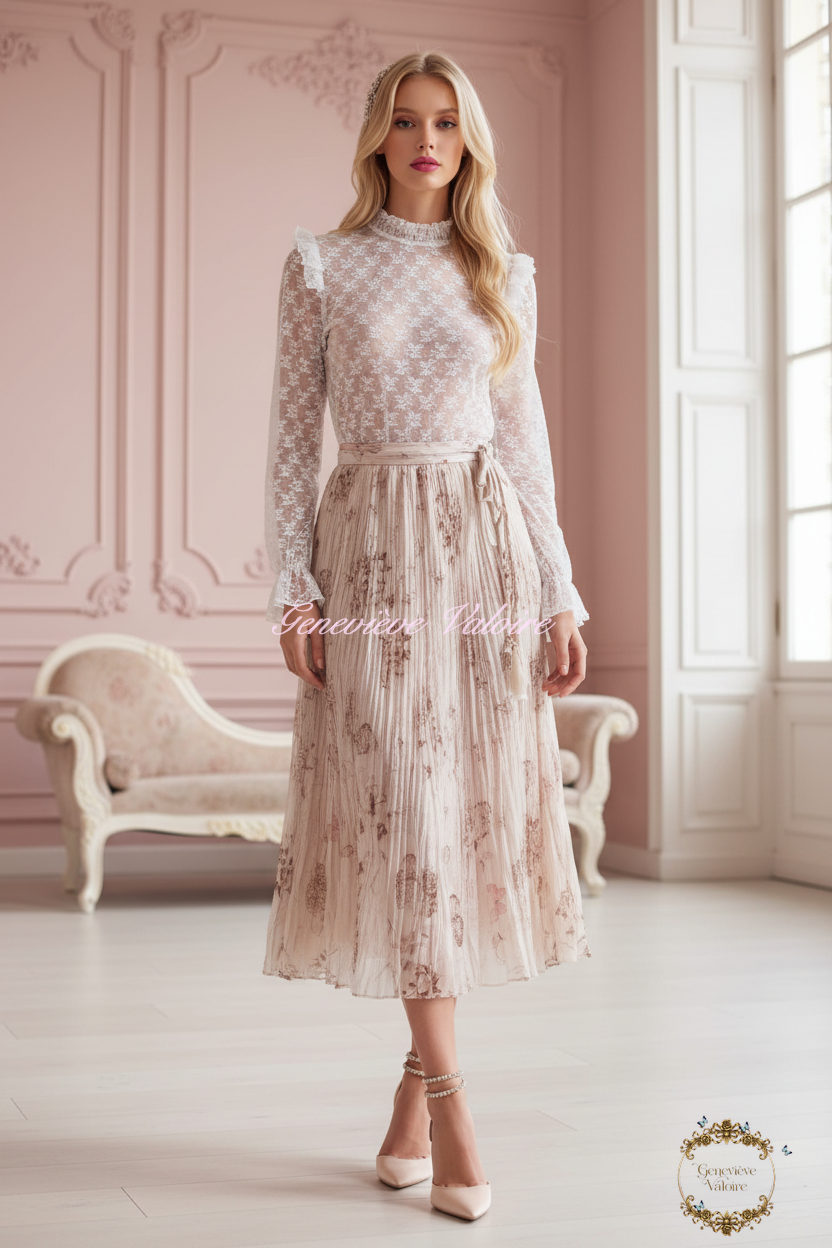 Falda Papillon Rose