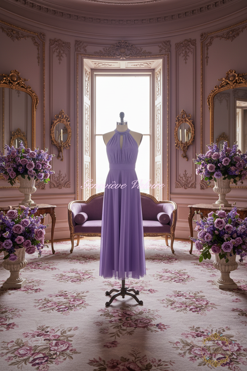 Vestido Reiné Mauvaine
